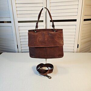 Nino Bossi, Chestnut Brown, Crossbody, Satchel, Genuine Leather
